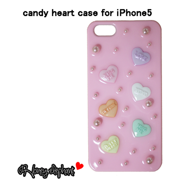 【iPhone5s/5 ケース】candy heart ジェラートピンクサブ画像