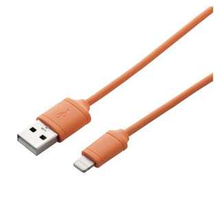 Lightningコネクタ対応USBケーブル ホワイト（顔文字)/1.2m ロジテック