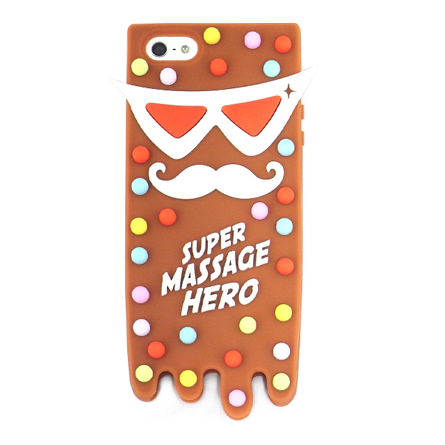 【iPhone5s/5 ケース】MASSAGE HERO COOKIE BROWN