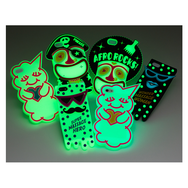 【iPhone5s/5 ケース】MASSAGE BLACK x GLOW IN THE DARK BLUEgoods_nameサブ画像