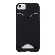 【iPhone5c ケース】Barely There Case, Matte Black/カードホルダー付き