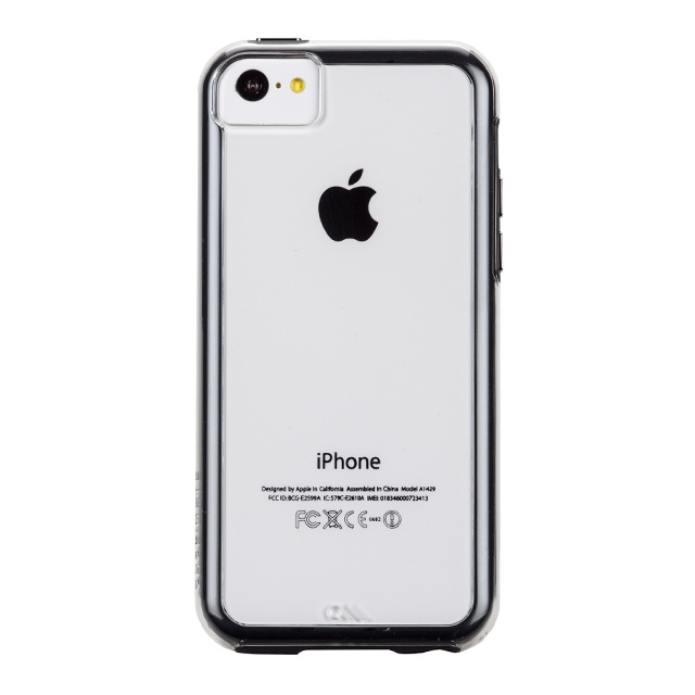 【iPhone5c ケース】Hybrid Tough Naked Case, Clear with Black Bumper