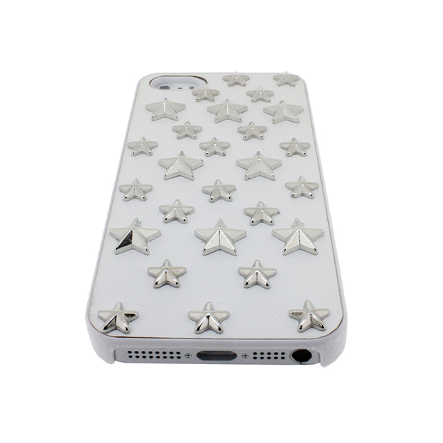 【iPhone5s/5 ケース】スタッズレザーケース Assert Star WHITEgoods_nameサブ画像