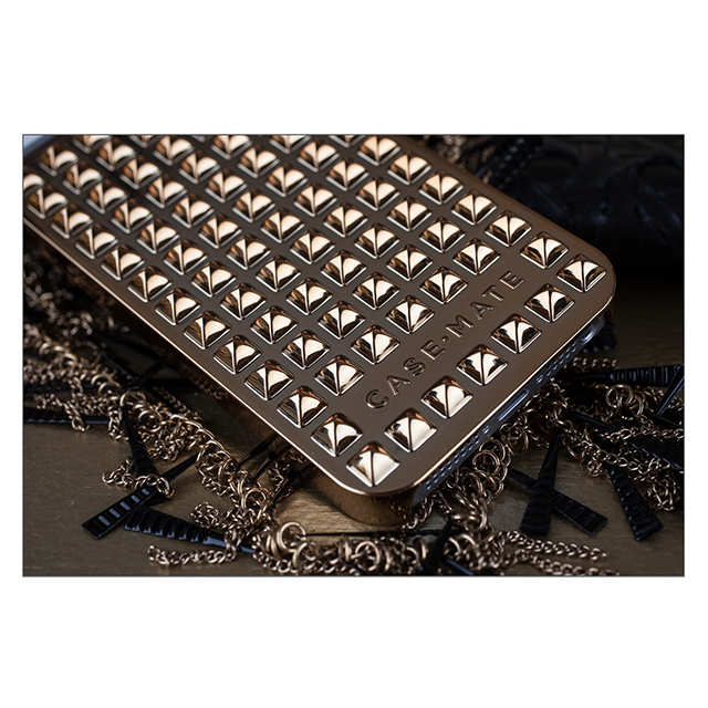 【iPhoneSE(第1世代)/5s/5 ケース】Barely There Studded Silverサブ画像
