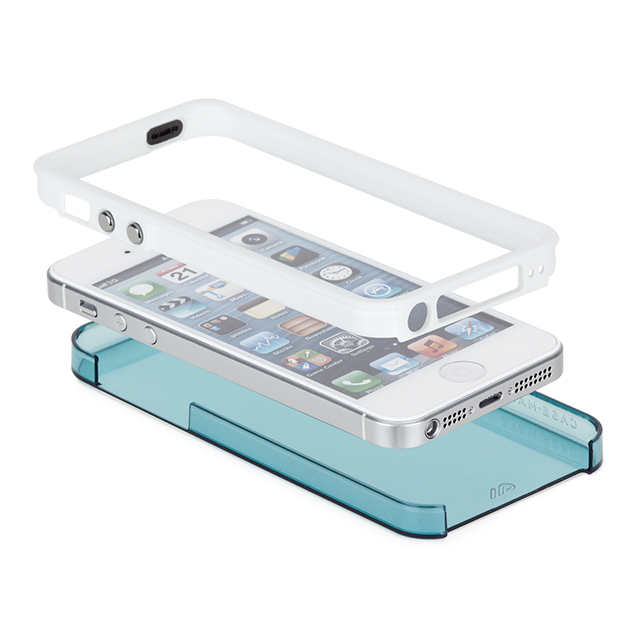 【iPhoneSE(第1世代)/5s/5 ケース】Hybrid Tough Naked Case (Blue/White)goods_nameサブ画像