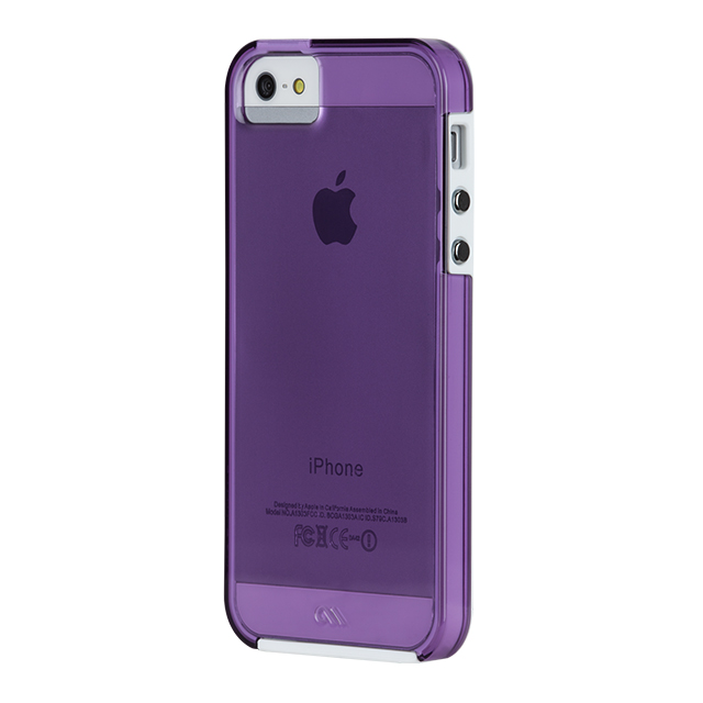 【iPhoneSE(第1世代)/5s/5 ケース】Hybrid Tough Naked Case (Shocking Violet/White)サブ画像
