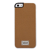 【iPhoneSE(第1世代)/5s/5 ケース】Classique Snap Case Leather (Lizard Tan)