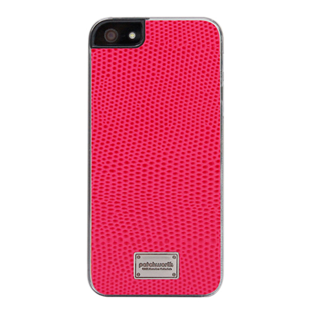 【iPhoneSE(第1世代)/5s/5 ケース】Classique Snap Case Leather (Lizard Pink)サブ画像