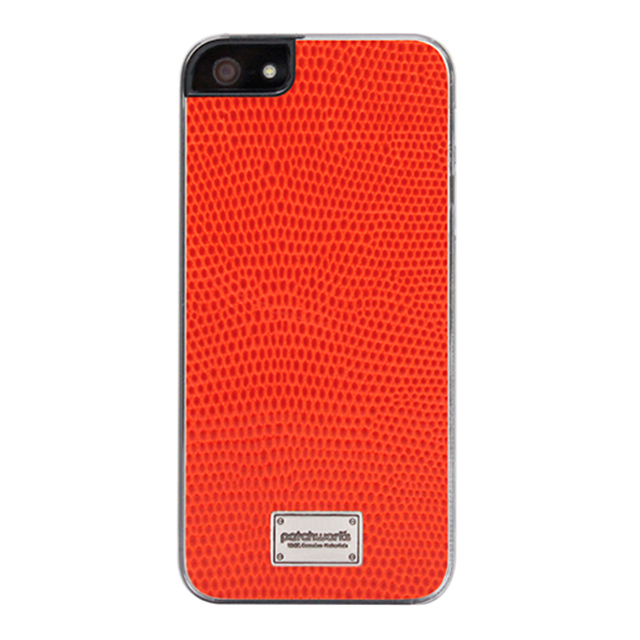 【iPhoneSE(第1世代)/5s/5 ケース】Classique Snap Case Leather (Lizard Orange)goods_nameサブ画像