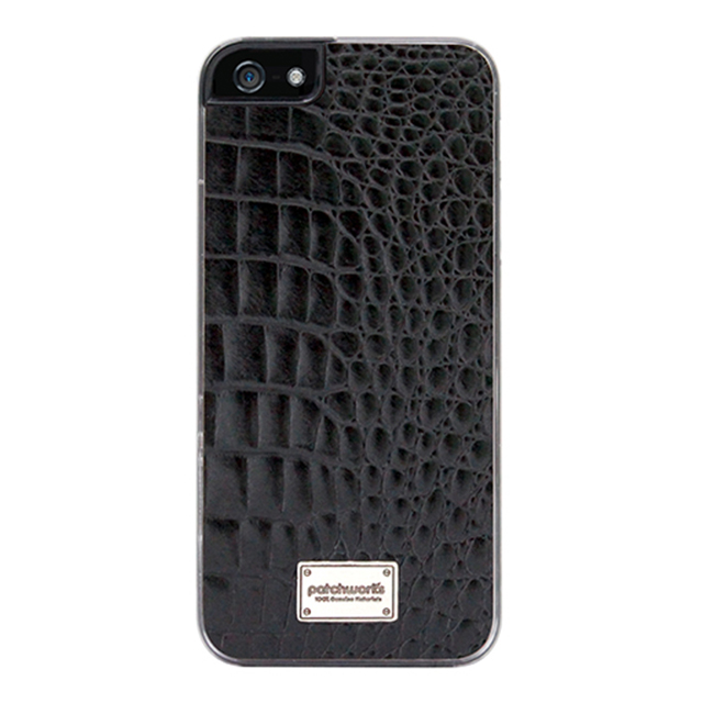 【iPhoneSE(第1世代)/5s/5 ケース】Classique Snap Case Leather (Croco Black)サブ画像