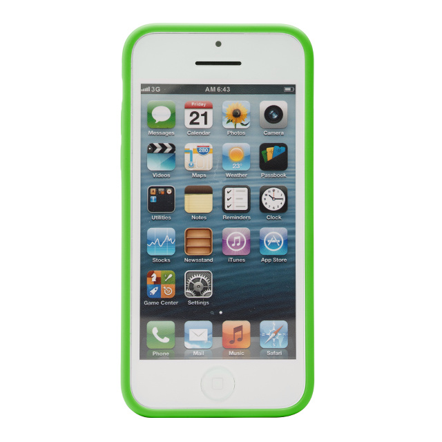 【iPhone5c ケース】Slim View Case Lite-Greenサブ画像