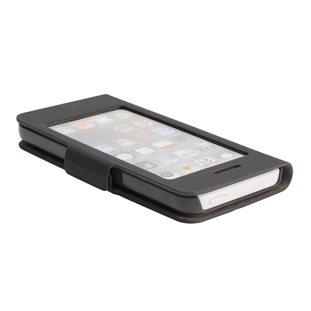 【iPhone5c ケース】Folio Window Case Lite-Noirサブ画像