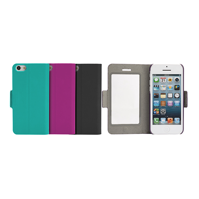 【iPhone5c ケース】Folio Window Case Lite-Noirサブ画像