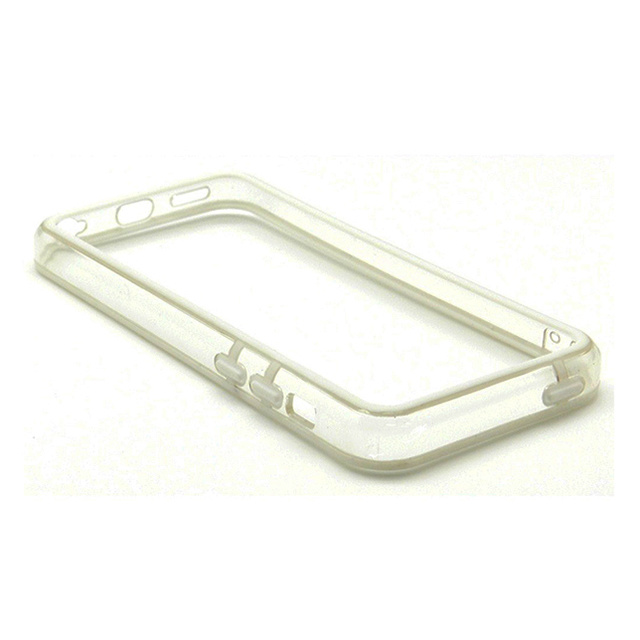 【iPhone5c ケース】Edge Band ハイブリッドバンパーWhiteRim*Clear