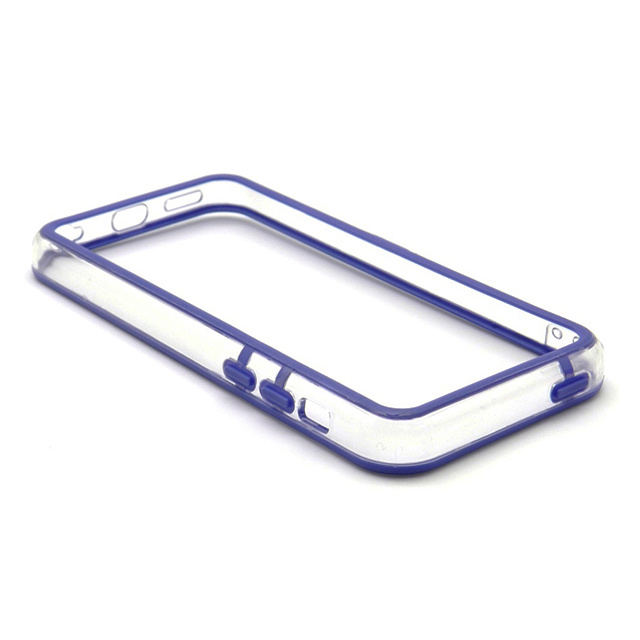 【iPhone5c ケース】Edge Band ハイブリッドバンパーNavyRim*Clear