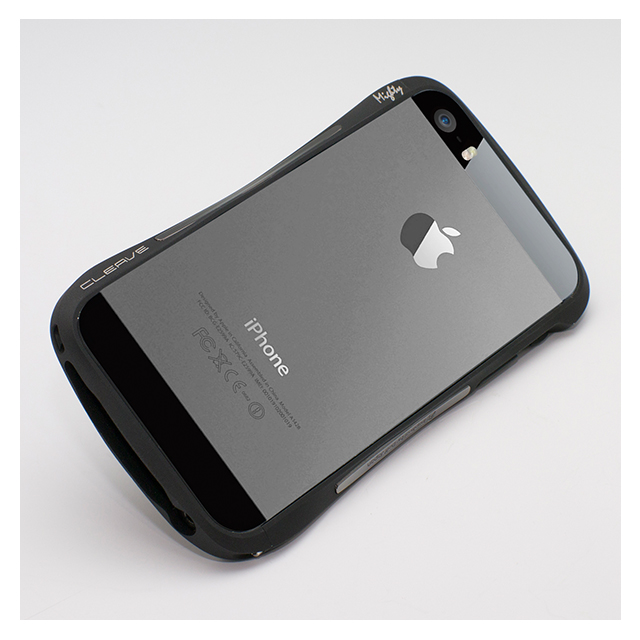 【iPhoneSE(第1世代)/5s/5 ケース】CLEAVE ALUMINUM BUMPER Mighty2 (Dark Night Black/Black Metallic)サブ画像