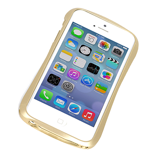 【iPhoneSE(第1世代)/5s/5 ケース】CLEAVE ALUMINUM BUMPER Mighty2 (Urban Gold/Silver Metallic)サブ画像