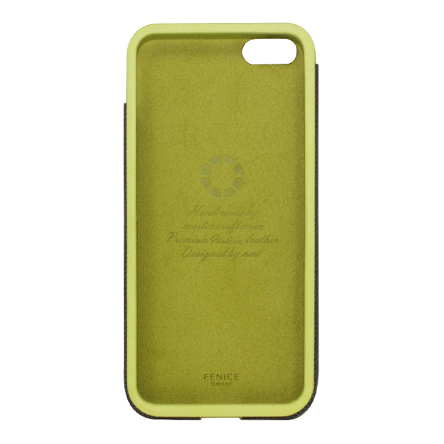 【iPhoneSE(第1世代)/5s/5 ケース】FENICE Classico PU (Lime)サブ画像