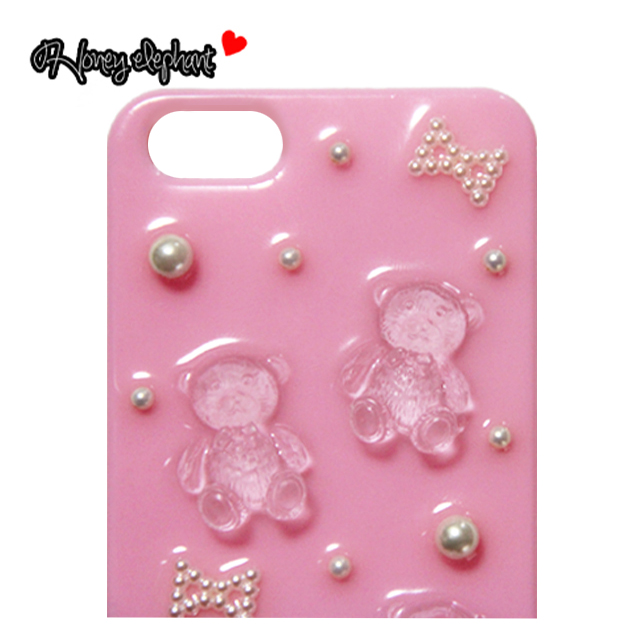 【iPhone5s/5 ケース】Honey elephant クリスタルベアーズ ハニーピンクサブ画像