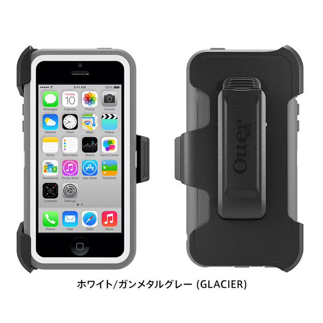 【iPhone5c ケース】OtterBox Defender ホワイト/ガンメタルグレー (GLACIER)サブ画像