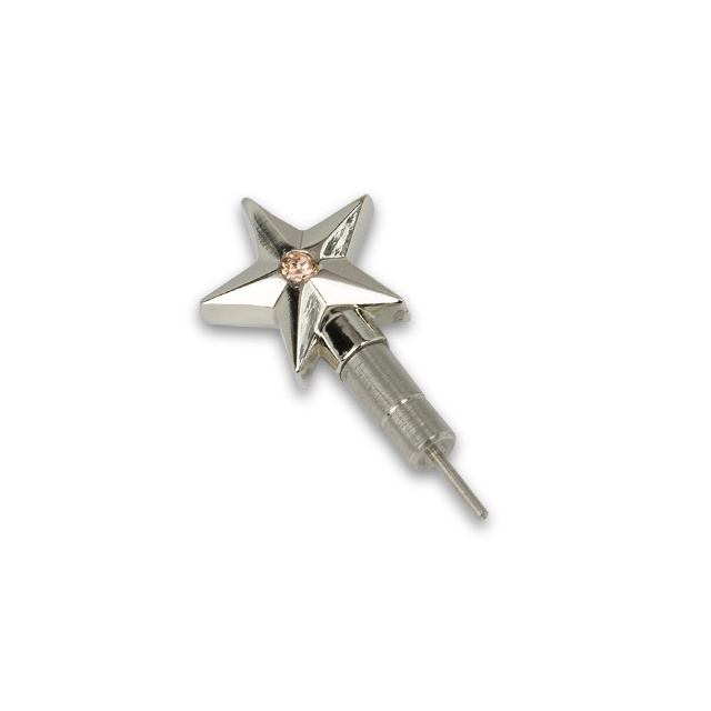 Glitter Jack Pierce with SIM PIN(Star/Light Peach)