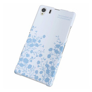 【XPERIA Z1 ケース】Xperia(TM) Z1/SOL23用シェルカバー for Girl フラワー(ブルー)