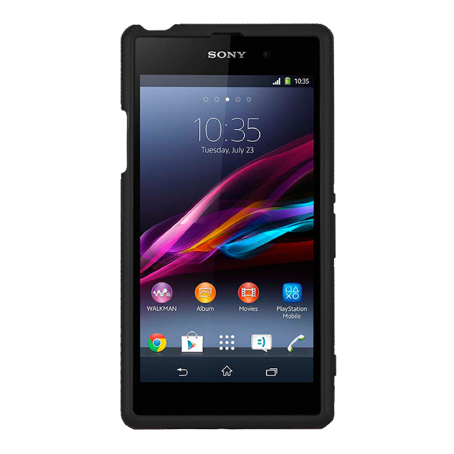 【XPERIA Z1 ケース】Hybrid Tough Case, Black/Blackサブ画像