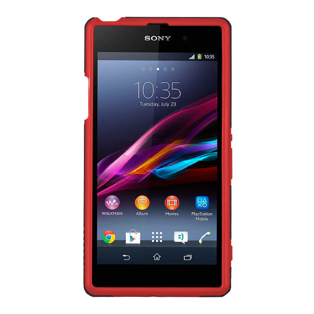 【XPERIA Z1 ケース】Hybrid Tough Case, Black/Redgoods_nameサブ画像