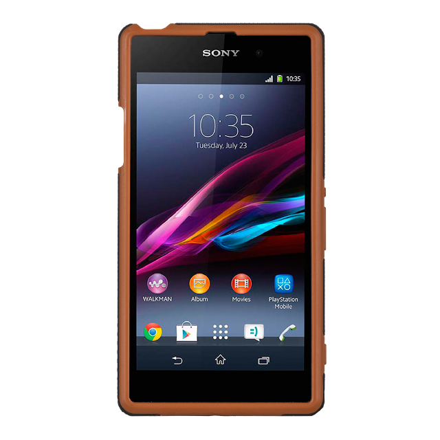 【XPERIA Z1 ケース】Hybrid Tough Case, Black/Browngoods_nameサブ画像