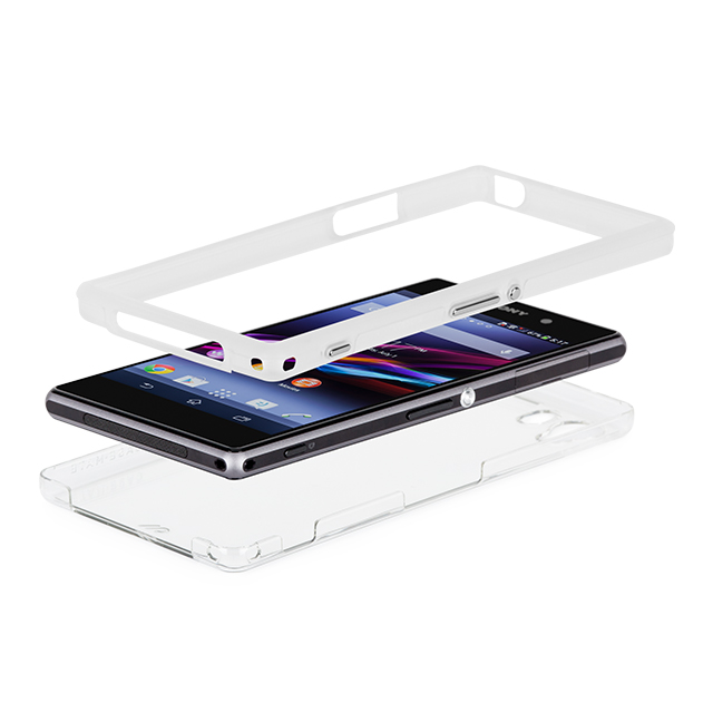 【XPERIA Z1 ケース】Hybrid Tough Naked Case, Clear/Cleargoods_nameサブ画像