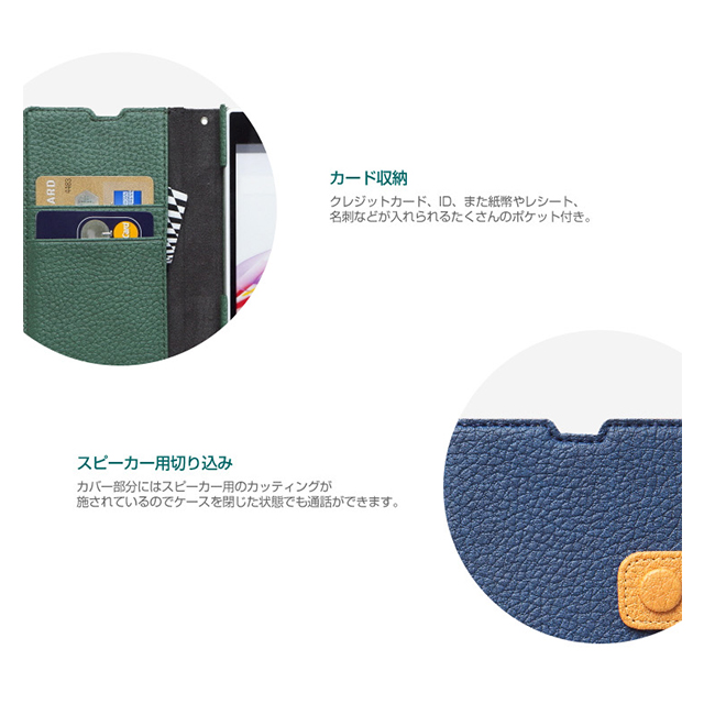 【XPERIA Z1 ケース】Masstige Italian PU Diary ネイビーgoods_nameサブ画像