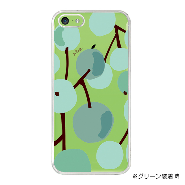 【iPhone5c ケース】CollaBorn デザインケース 大きな木の実ミントグリーン-CLサブ画像