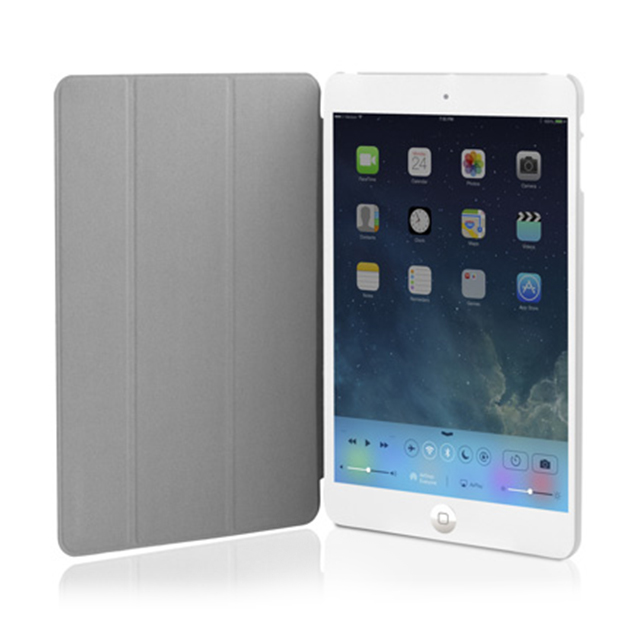 【iPad(9.7inch)(第5世代/第6世代)/iPad Air(第1世代) ケース】CarbonLook SHELL with Front cover ホワイトサブ画像