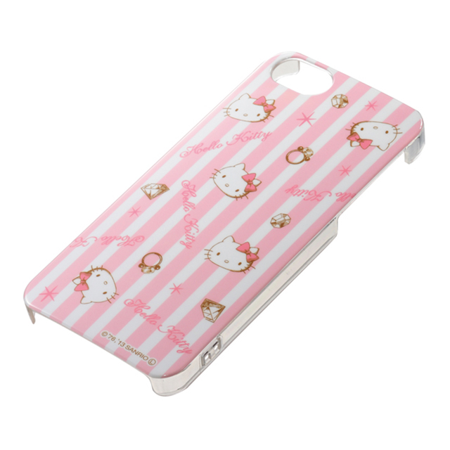 【iPhone5s/5 ケース】キティバックカバー ストライプgoods_nameサブ画像