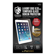 【iPad mini3/2/1 フィルム】ラウンドエッジ強化ガラス 液晶保護フィルム for iPad mini with Fusso