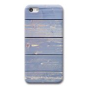 【iPhone5c ケース】ウッドカラー ブルー