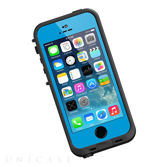 【iPhone5s/5 ケース】fre (Cyan)