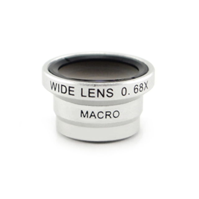 SCOOP LENS SYSTEM マグネットTYPE 2in1 ワイド＆マクロレンズ SILVER