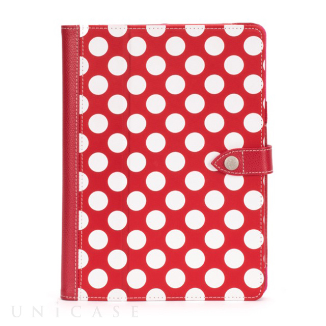 【iPad Air(第1世代) ケース】Back Bay Polka Folio Case Red/White/Pink