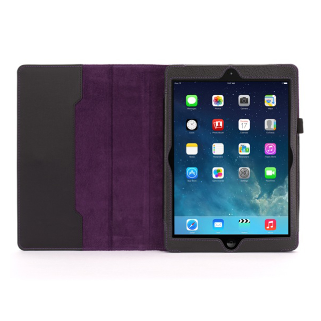 【iPad Air(第1世代) ケース】Back Bay Polka Folio Case Black/White/Purpleサブ画像