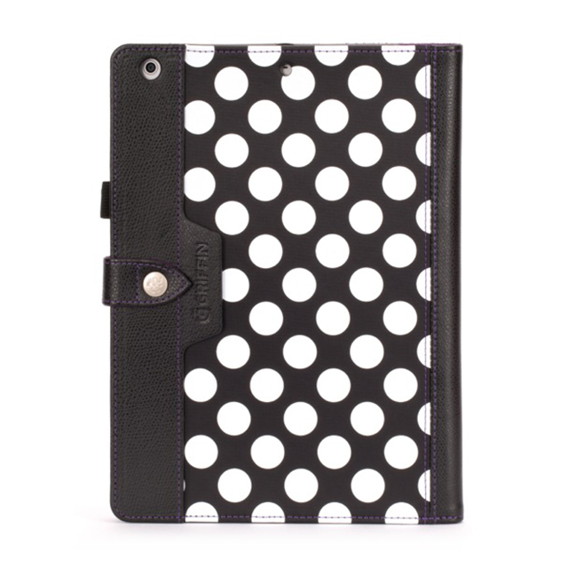 【iPad Air(第1世代) ケース】Back Bay Polka Folio Case Black/White/Bluegoods_nameサブ画像