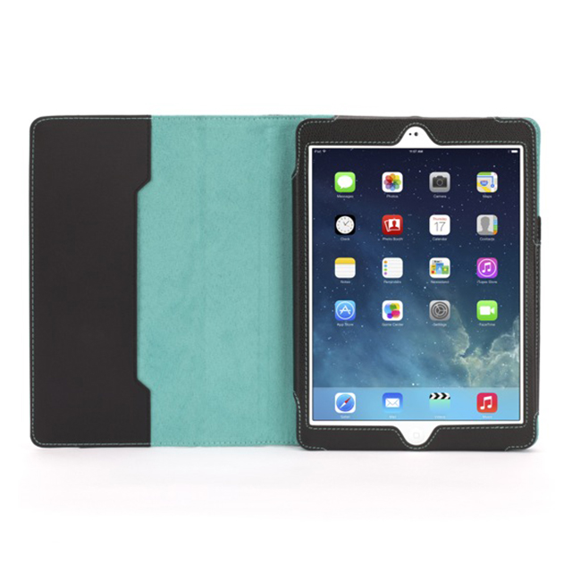 【iPad Air(第1世代) ケース】Back Bay Polka Folio Case Black/White/Bluegoods_nameサブ画像