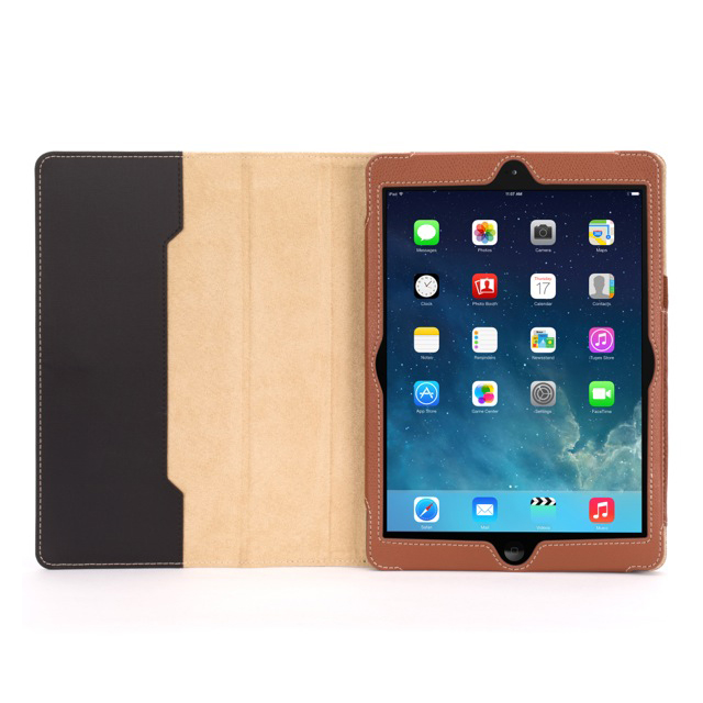 【iPad Air(第1世代) ケース】Back Bay Folio Case Black/Browngoods_nameサブ画像