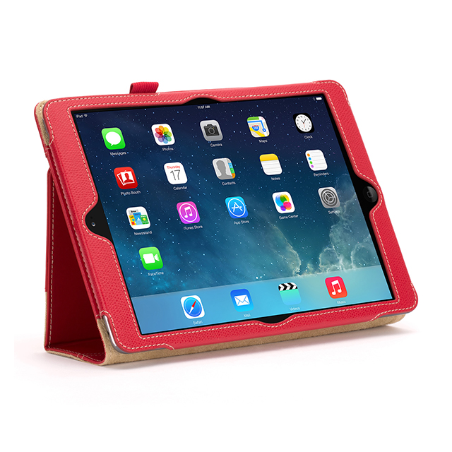 【iPad Air(第1世代) ケース】Back Bay Folio Case Red/Brownサブ画像