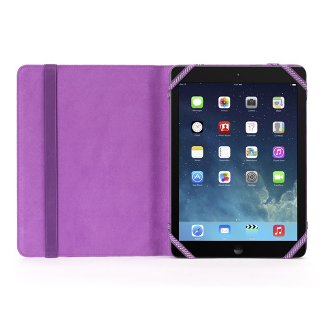 【iPad Air(第1世代) ケース】Passport-style Polka Folio Case Purplegoods_nameサブ画像