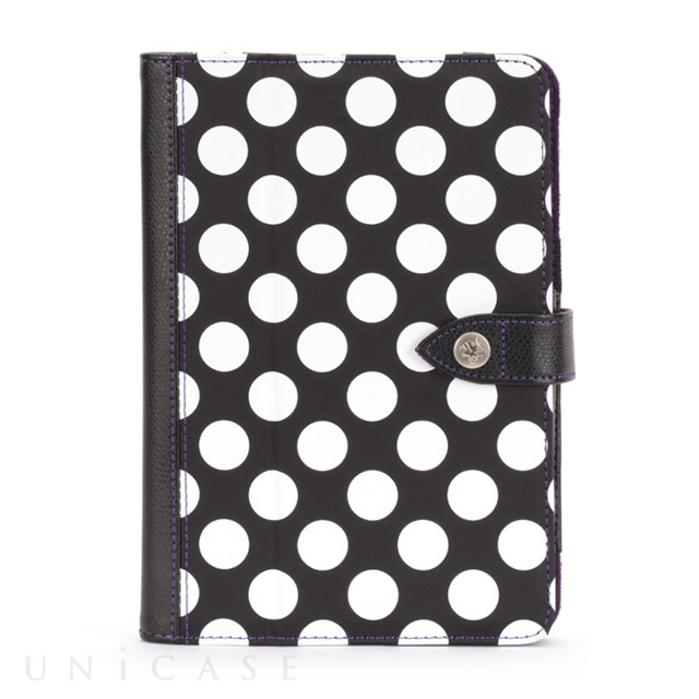 【iPad mini3/2/1 ケース】Back Bay Polka Folio Case Black/White/Purple