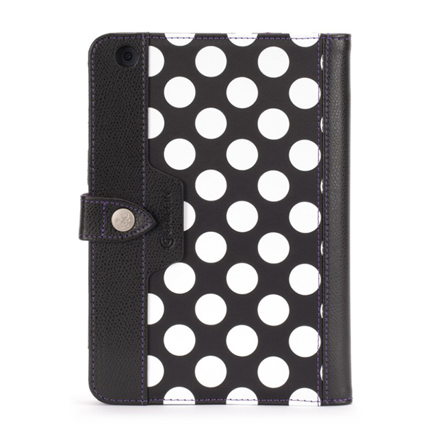 【iPad mini3/2/1 ケース】Back Bay Polka Folio Case Black/White/Purpleサブ画像