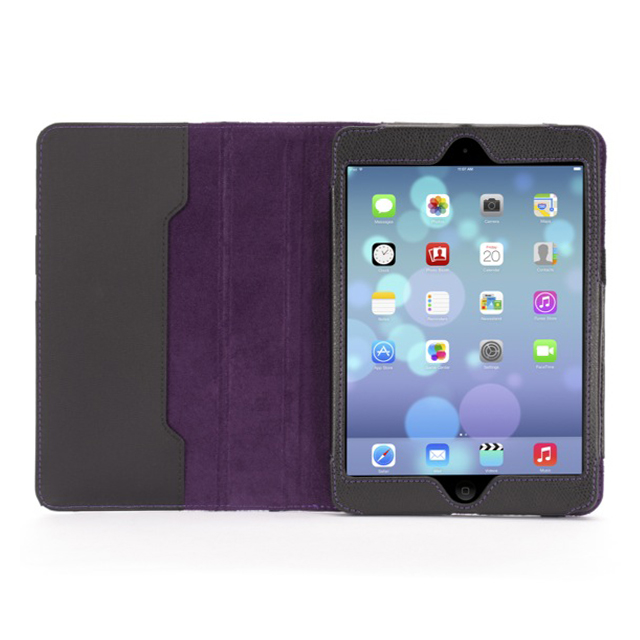 【iPad mini3/2/1 ケース】Back Bay Polka Folio Case Black/White/Purpleサブ画像