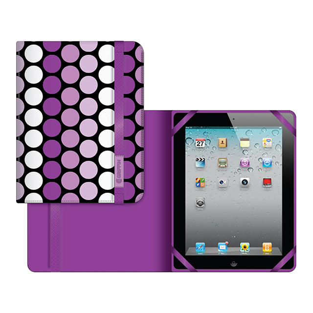 【iPad mini3/2/1 ケース】Passport-style Polka Folio Case Purplegoods_nameサブ画像