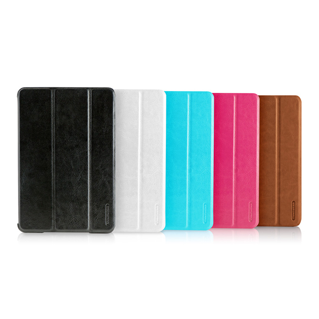 【iPad mini2/1 ケース】LeatherLook SHELL with Front cover for iPad mini ジェットブラックサブ画像